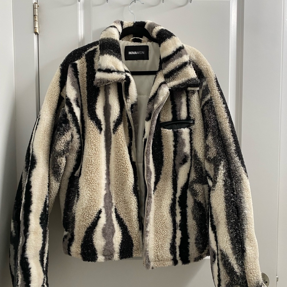 Black and Cream Women's Jacket